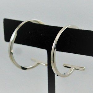 Cut Hoop Earrings | Silver - New!